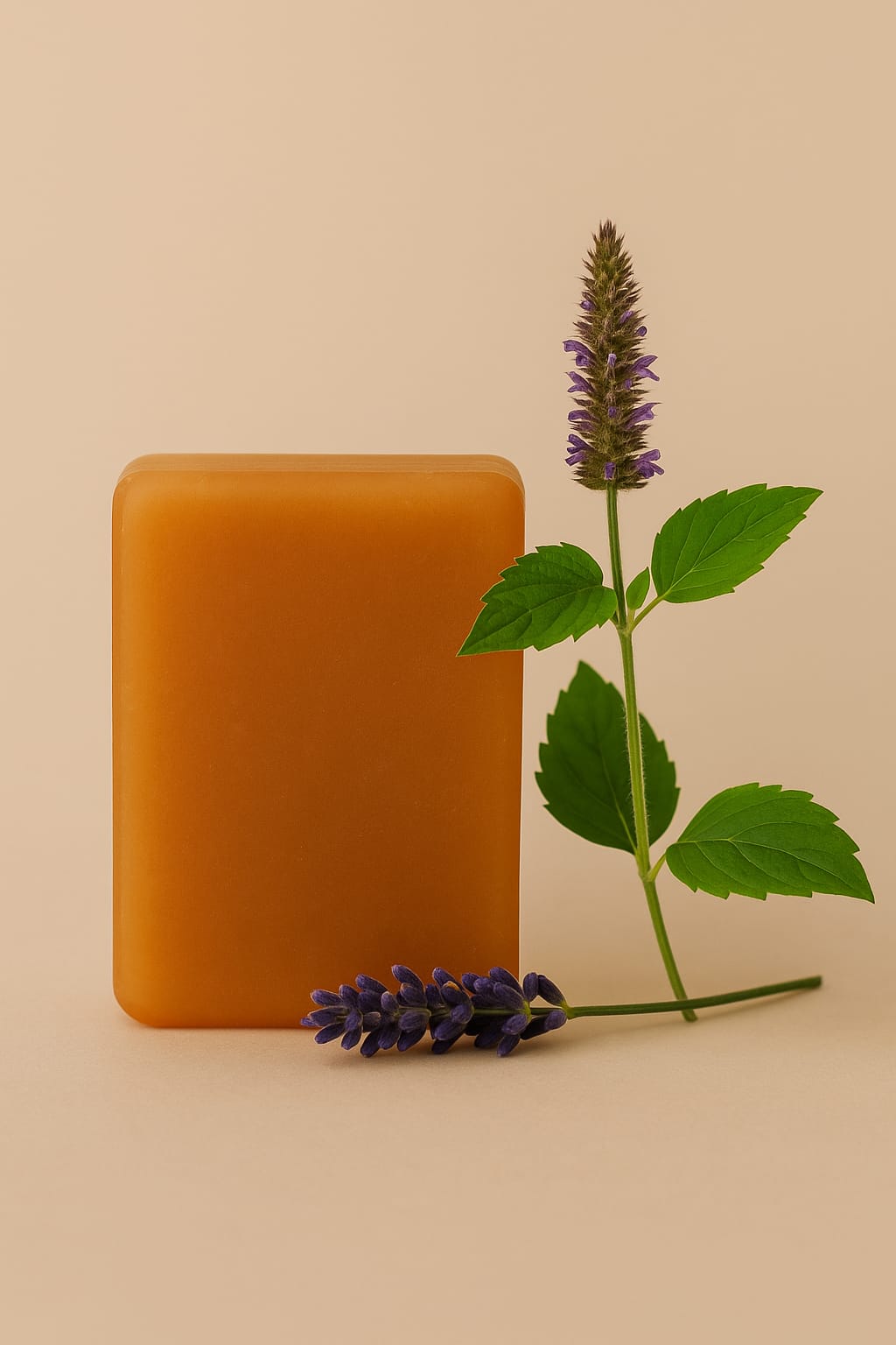 lavanda patchouli jabon marron