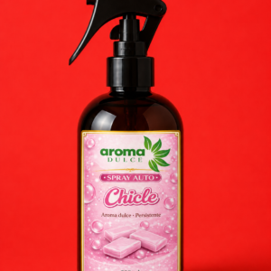 Spray para Auto Chicle Aroma Dulce 300 ml, aromatizador vehicular con fragancia dulce y duradera para perfumar el interior del automóvil