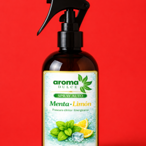 Spray para Auto Menta Limón Aroma Dulce, aromatizador vehicular con fragancia fresca cítrica para perfumar el interior del automóvil