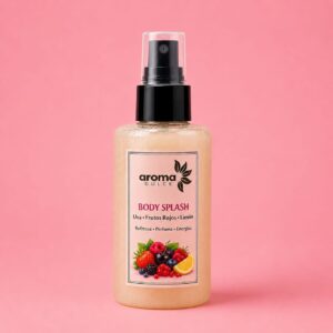 Body Splash Uva Frutos Rojos y Limón Aroma Dulce 125 ml, fragancia corporal frutal y cítrica de larga duración