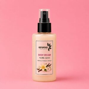 Body Splash Vainilla Jazmín Aroma Dulce 125 ml, fragancia corporal dulce y floral de larga duración para uso diario