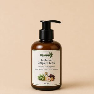Leche de Limpieza Facial Aroma Dulce con agua de rosas y aceite de almendras para limpieza e hidratación diaria del rostro