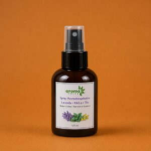 Spray Aromaterapéutico Menta y Eucalipto Aroma Dulce 125 ml con aceites esenciales para almohadas, ropa de cama y aromatización de ambientes